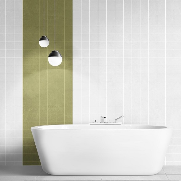 کاشی سفید ساده